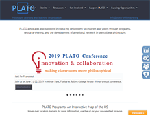 Tablet Screenshot of plato-philosophy.org